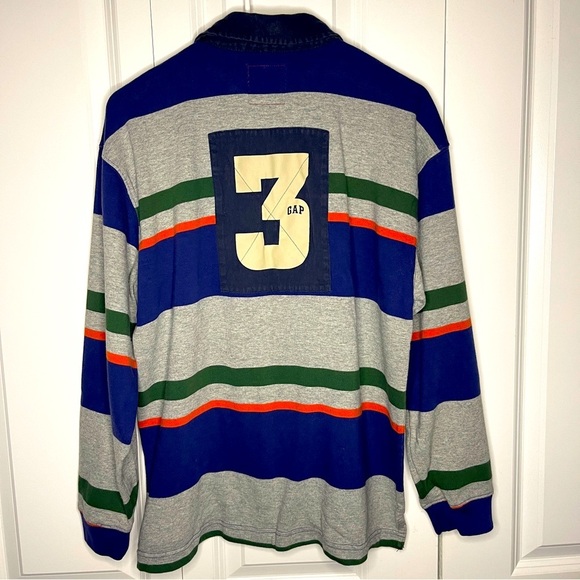GAP Other - Vintage 2001 Gap Rugby Long Sleeve Boys Size XXL Mens Small XS Striped 3 Katseye